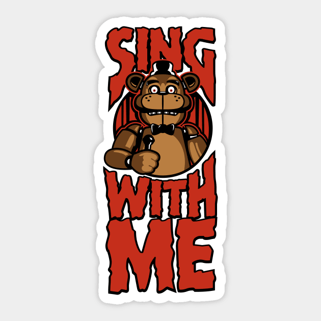 Sing with me (Freddy) Sticker by demonigote